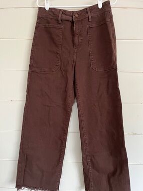 Wide Leg Brown Pants